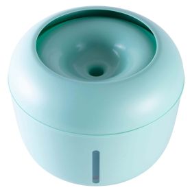 Pet Life 'Moda-Pure' Ultra-Quiet Filtered Dog and Cat Fountain Waterer (Color: Green.)