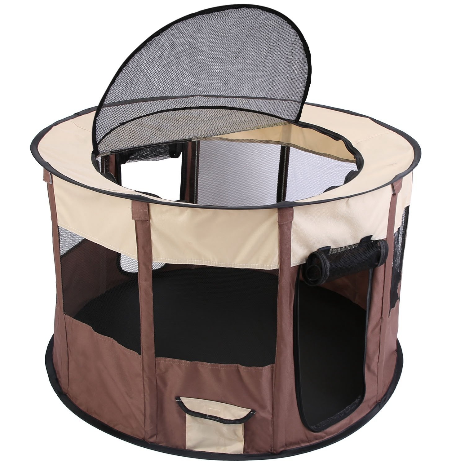 Foldable Playpen for Dogs or Cats with Carry Bag – Portable, Waterproof Pet Cage Tent for Indoor & Outdoor Use, Includes Detachable Upper Cover Foldable Playpen for Dogs or Cats with Carry Bag – Portable, Waterproof Pet Cage Tent for Indoor & Outdoor Use, Includes Detachable Upper Cover
