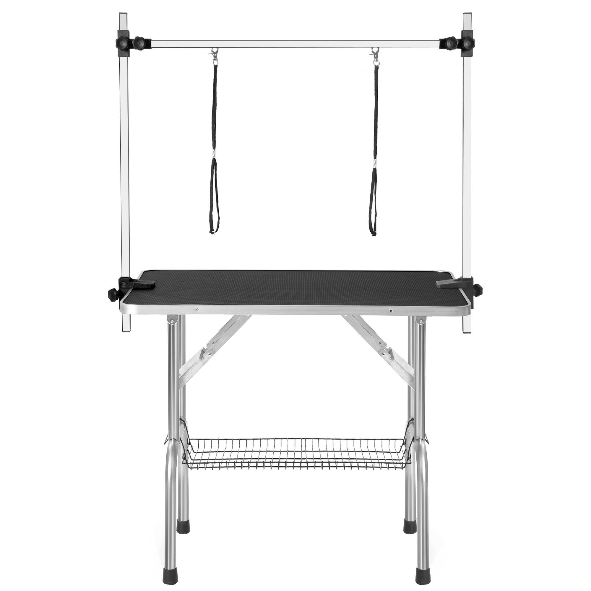 Professional Dog Grooming Table – Large Adjustable Heavy Duty Portable Table with Arm, Noose, and Mesh Tray Professional Dog Grooming Table – Large Adjustable Heavy Duty Portable Table with Arm, Noose, and Mesh Tray