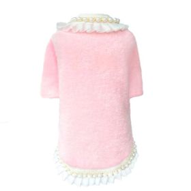 Dream Pearls Dog Sweater (Size: L, Color: Baby Pink)
