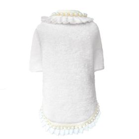 Dream Pearls Dog Sweater (Size: XXS, Color: Ivory.)