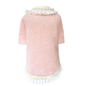 Dream Pearls Dog Sweater (Size: XXS, Color: Peach)