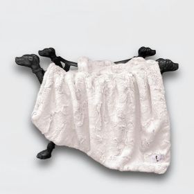 Dolce Vita Dog Blankets (Size: SM, Color: Ivory.)