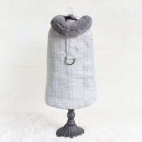 Gia Dog Coat (Size: S, Color: Silver.)