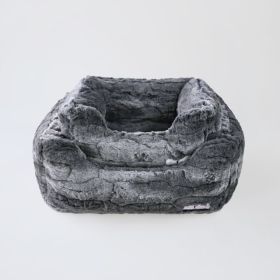 Deluxe Dog Bed (Size: SM, Color: Granite)