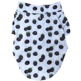 Hawaiian Camp Shirt - Blackberries (Size: Large)