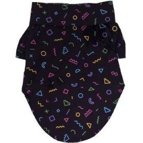 Hawaiian Camp Shirt - Geometric Retro (Size: Small)