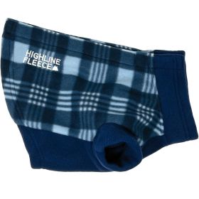 Highline Fleece Dog Coat (Size: Size 8, Color: Blue Plaid)