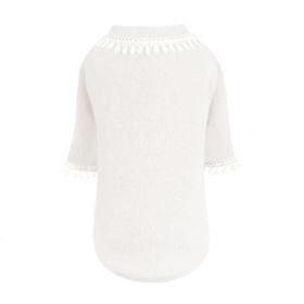 Heavenly Kiss Dog Sweater (Size: XXS, Color: Cream)