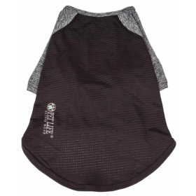 Pet Life Active 'Hybreed' 4-Way Stretch Two-Toned Performance Dog T-Shirt (Size: X-Large, Color: Black.)