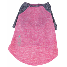 Pet Life Active 'Hybreed' 4-Way Stretch Two-Toned Performance Dog T-Shirt (Size: X-Large, Color: Pink.)