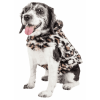 Pet Life Luxe 'Lab-Pard' Dazzling Leopard Patterned Mink Fur Dog Coat Jacket