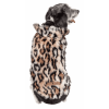 Pet Life Luxe 'Lab-Pard' Dazzling Leopard Patterned Mink Fur Dog Coat Jacket