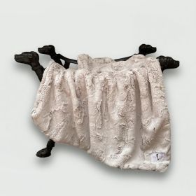 Cuddle Dog Blankets (Size: Throw, Color: Latte)