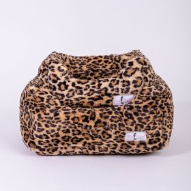 Cashmere Dog Bed (Size: SM, Color: Leopard)