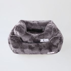 Luxe Dog Bed (Size: SM, Color: Pewter)
