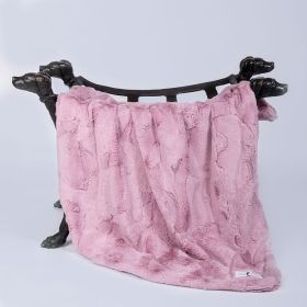 Cuddle Dog Blankets (Size: Throw, Color: Mauve)