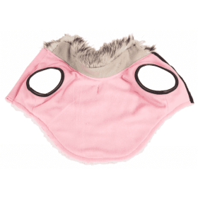 Pet Life Luxe 'Pinkachew' Charming Designer Mink Fur Dog Coat Jacket (Size: Large)