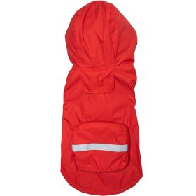 Packable Raincoat (Size: X-Small, Color: Red)