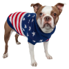 Patriot Independence Star Heavy Knitted Fashion Ribbed Turtle Neck Dog Sweater