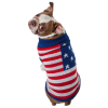 Patriot Independence Star Heavy Knitted Fashion Ribbed Turtle Neck Dog Sweater