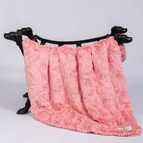 Cuddle Dog Blankets (Size: Throw, Color: Peach)