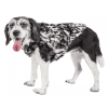 Pet Life Luxe 'Paw Dropping' Designer Gray-Scale Tiger Pattern Mink Fur Dog Coat Jacket