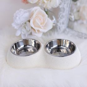 Pearl Pet Dining Bowl (Color: Pearl)