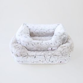 Deluxe Dog Bed (Size: SM, Color: Pearl Leopard)