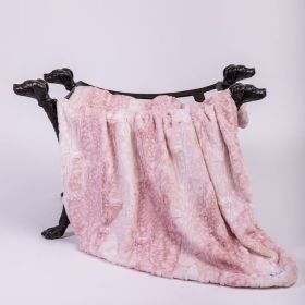 Cashmere Dog Blankets (Size: SM, Color: Pink Fawn)