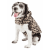 Pet Life Luxe 'Poocheetah' Ravishing Designer Spotted Cheetah Patterned Mink Fur Dog Coat Jacket