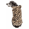Pet Life Luxe 'Poocheetah' Ravishing Designer Spotted Cheetah Patterned Mink Fur Dog Coat Jacket