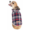 Pet Life 'Puddler' Classical Plaided Insulated Dog Coat Jacket