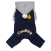 Touchdog Fashion Designer Full Body Quilted Pet Dog Hooded Sweater