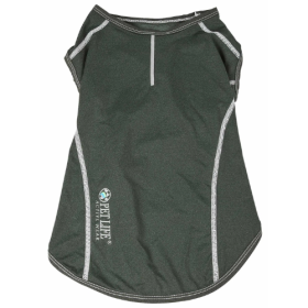 Pet Life Active 'Racerbark' 4-Way Stretch Performance Active Dog Tank Top T-Shirt (Size: Small, Color: Green.)