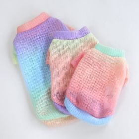 Rainbow Dog Sweater (Size: XXS, Color: Rainbow)