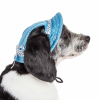 Pet Life Sea Spot Sun Dog Hat – UV Protectant Adjustable Mesh Cap