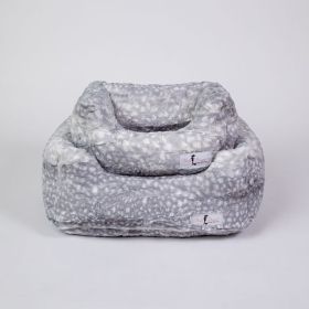 Cashmere Dog Bed (Size: SM, Color: Silver Fawn)