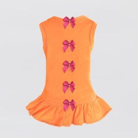 Summer Dreams Dog Dress (Size: L, Color: Orange.)