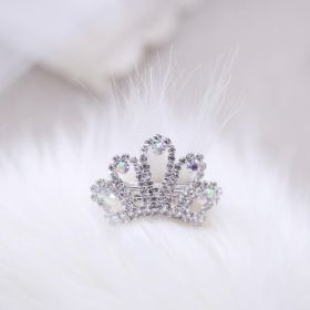 Tiara Barrette (Color: Silver.)