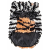 Pet Life Luxe 'Tigerbone' Glamourous Tiger Patterned Mink Fur Dog Coat Jacket