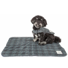 Touchdog 2-in-1 Plaid Dog Jacket with Reversible Mat