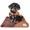 Touchdog 2-in-1 Plaid Dog Jacket with Reversible Mat