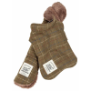 Touchdog 2-in-1 Plaid Dog Jacket with Reversible Mat