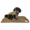 Touchdog 2-in-1 Plaid Dog Jacket with Reversible Mat