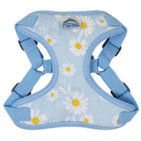Wrap and Snap Choke Free Dog Harness (Size: Small, Color: Blue Daisy)